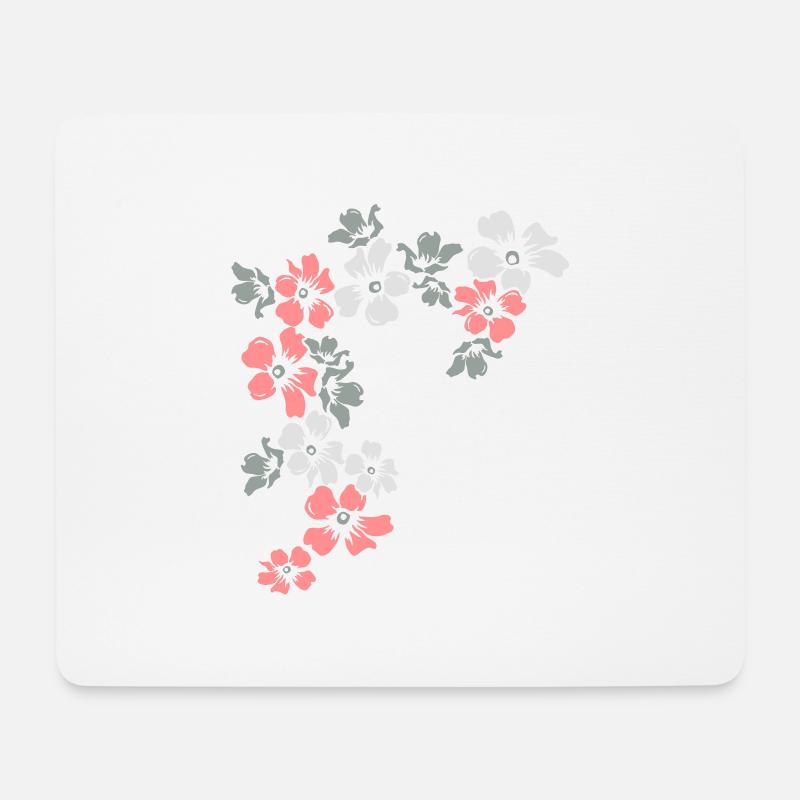 flowers - Mousepad (Querformat) - Weiß