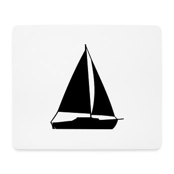 sailing boat - Mouse Pad (horizontal) - white - Front
