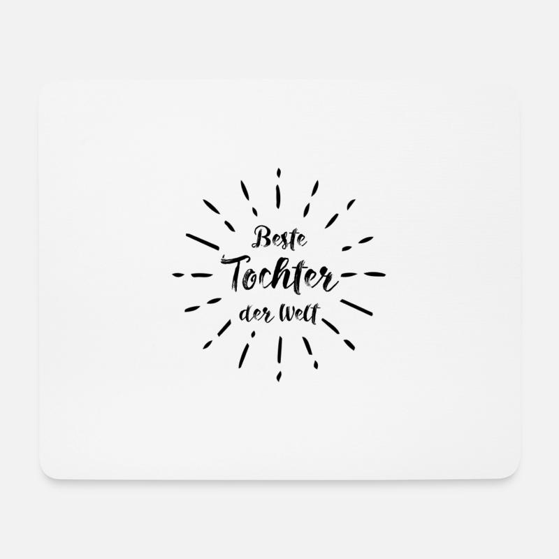 Beste Tochter der Welt - Mousepad (Querformat) - Weiß
