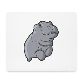 Hippo Hippopotamus Hippopotamus Hippopotamus - Mouse Pad (horizontal) - white - Front