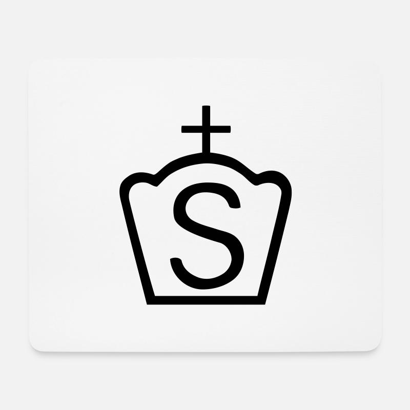 Brandzeichen Sachsen - Mousepad (Querformat) - Weiß