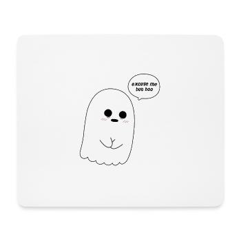 Entschuldigung für boo a37baf30 d6ef 11e8 a8ef 53465bc4 - Mousepad (Querformat) - Weiß - Vorne