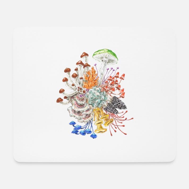Bildet Räte! / Pilze / Fungi - Mousepad (Querformat) - Weiß
