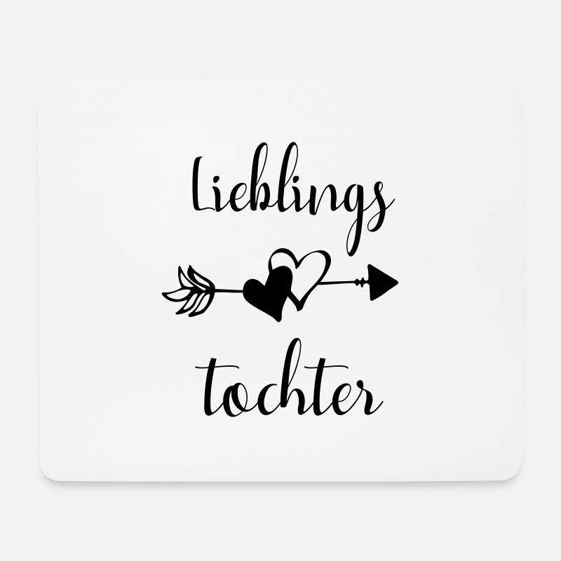 Lieblingstochter Tochter Eltern Spruch Geschenk - Mousepad (Querformat) - Weiß