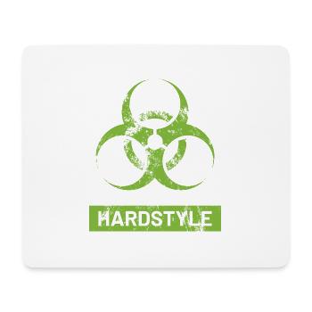Hardstyle Biological Hazard Symbol - Danger - Mouse Pad (horizontal) - white - Front