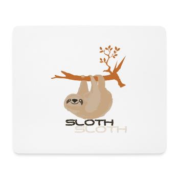 Paresseux Faultier - Tapis de souris (format paysage) - blanc - Devant