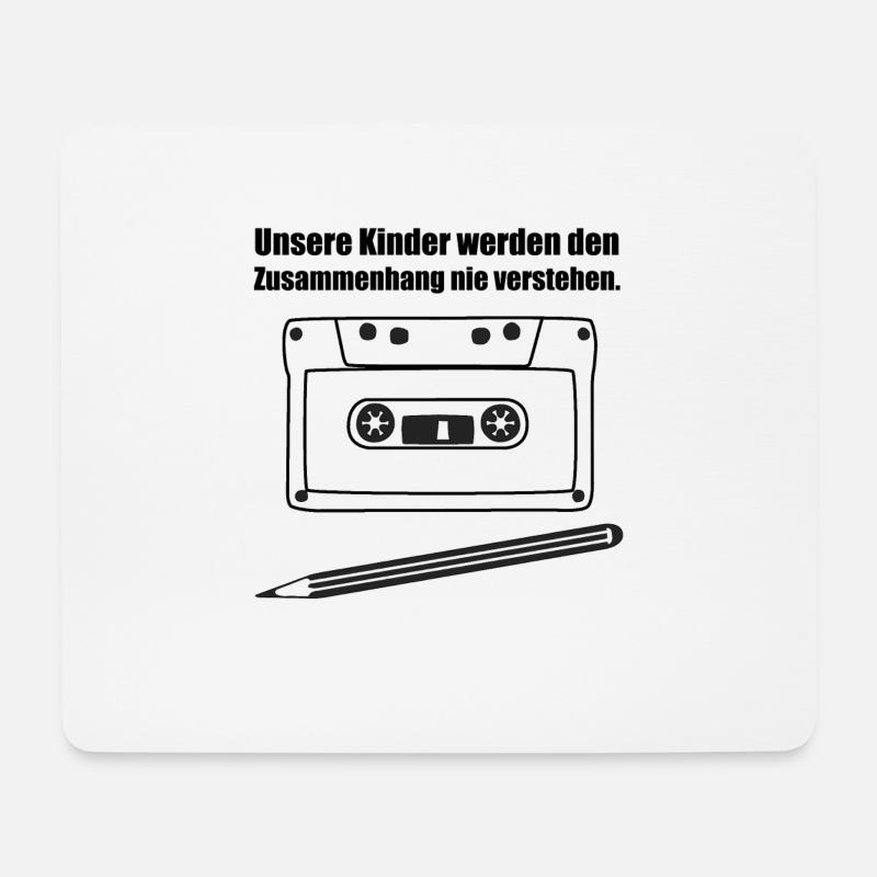 Related cassette and pen - Mouse Pad (horizontal) - white