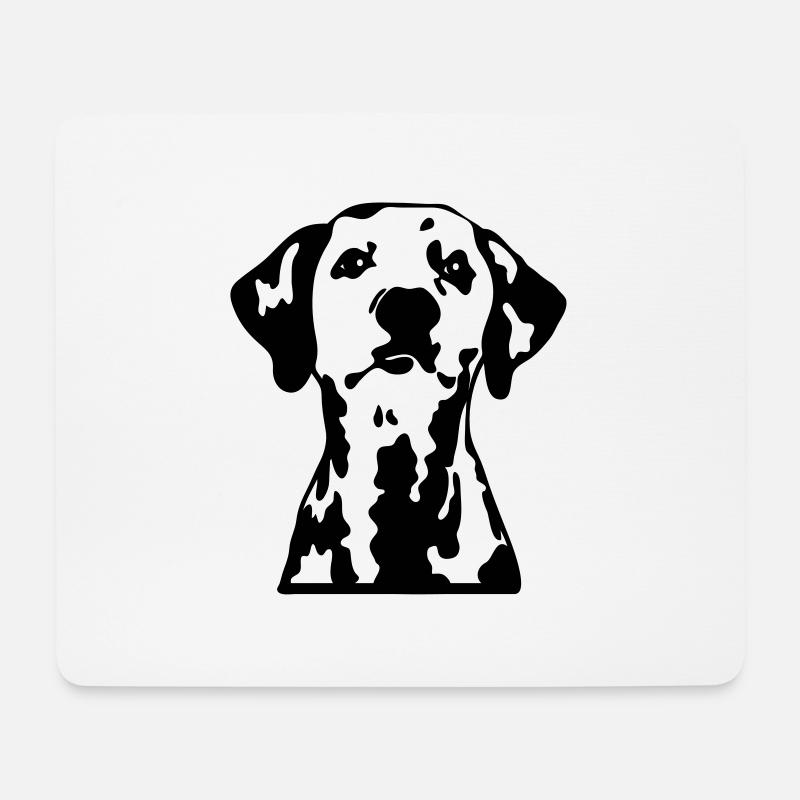 Dalmatiner - Mousepad (Querformat) - Weiß