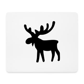 Elch - Mousepad (Querformat) - Weiß - Vorne
