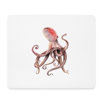Krake - Mousepad (Querformat) - Weiß - Vorne