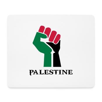 palästinensischen Symbolflagge Palästina - Mousepad (Querformat) - Weiß - Vorne