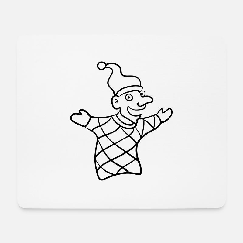 kasperle - Kasperletheater - line - Mousepad (Querformat) - Weiß