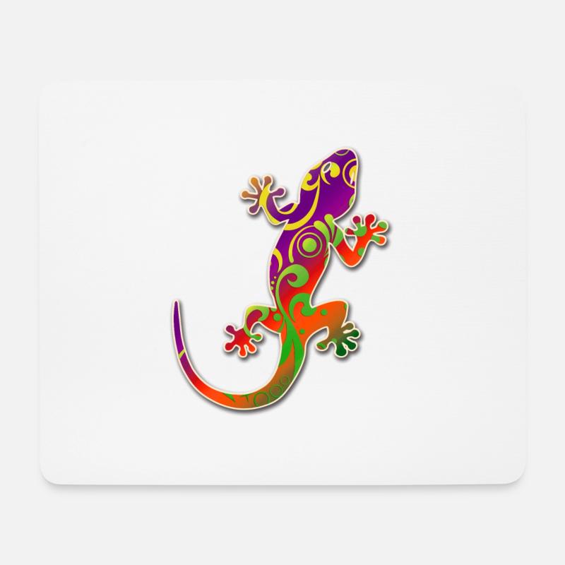Gecko - Slizzer - Salamander - - Mousepad (Querformat) - Weiß