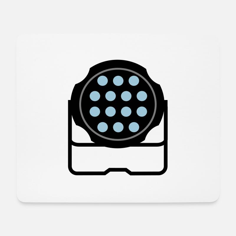 Scheinwerfer4 - Mousepad (Querformat) - Weiß