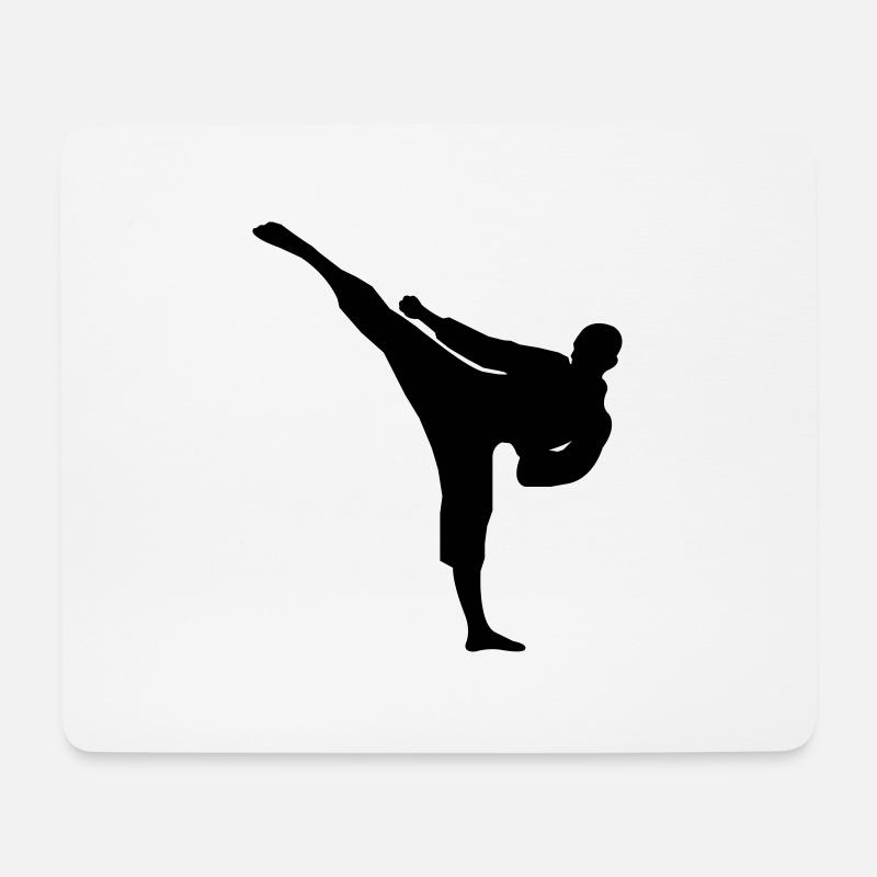 karate - Mousepad (Querformat) - Weiß