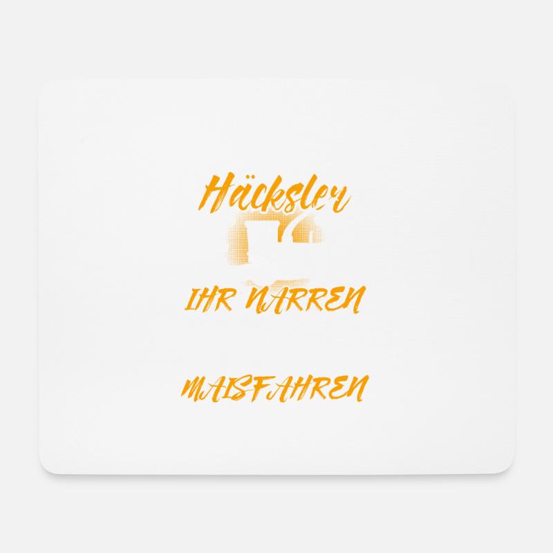 Landwirt Traktoren Geschenk · Häcksler - Mousepad (Querformat) - Weiß