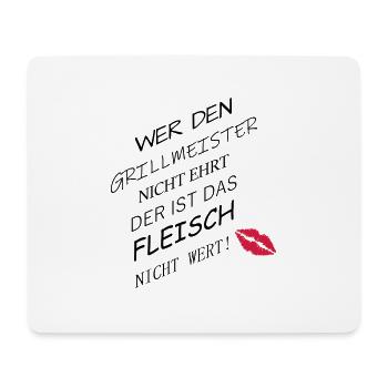 Fleisch nicht wert - Mousepad (Querformat) - Weiß - Vorne