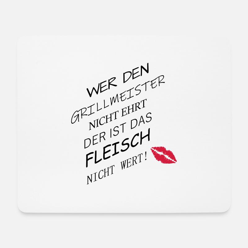 Fleisch nicht wert - Mousepad (Querformat) - Weiß