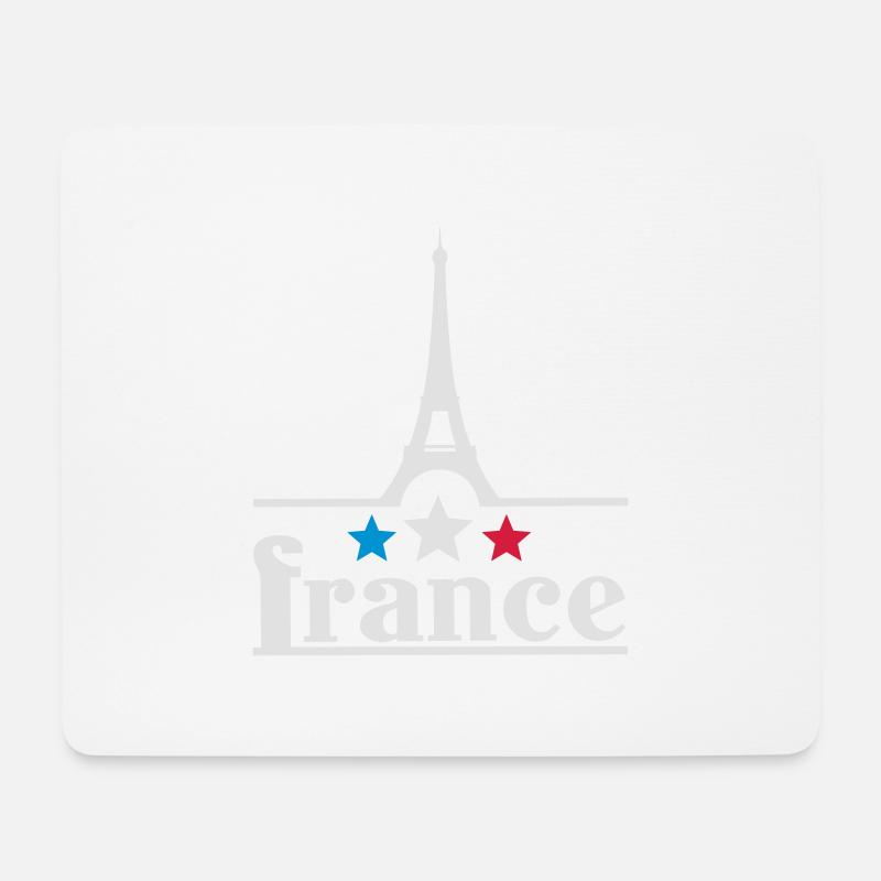 France eiffelturm - Mousepad (Querformat) - Weiß