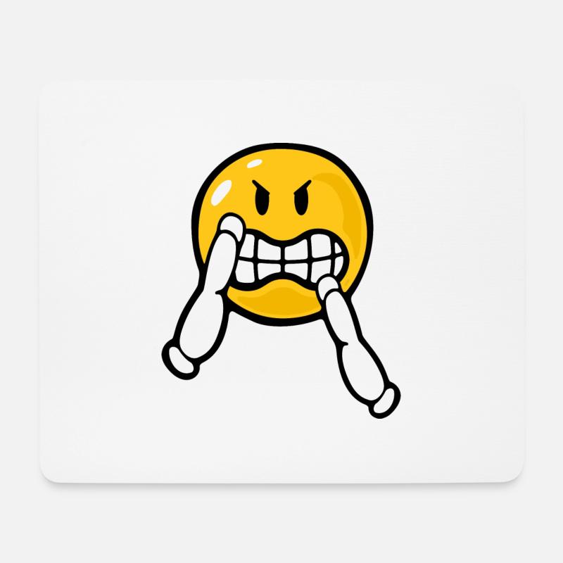 Smiley Kung Fu - Mousepad (Querformat) - Weiß
