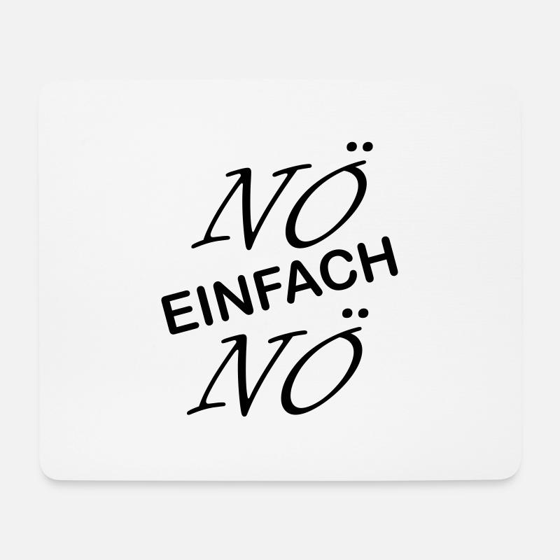 noe einfach noe - Mousepad (Querformat) - Weiß