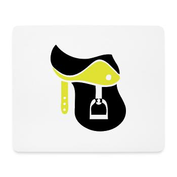 sattel_02 - Mousepad (Querformat) - Weiß - Vorne