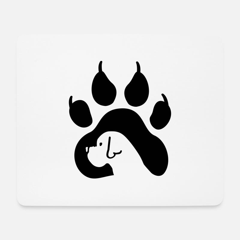 hunde - Mousepad (Querformat) - Weiß