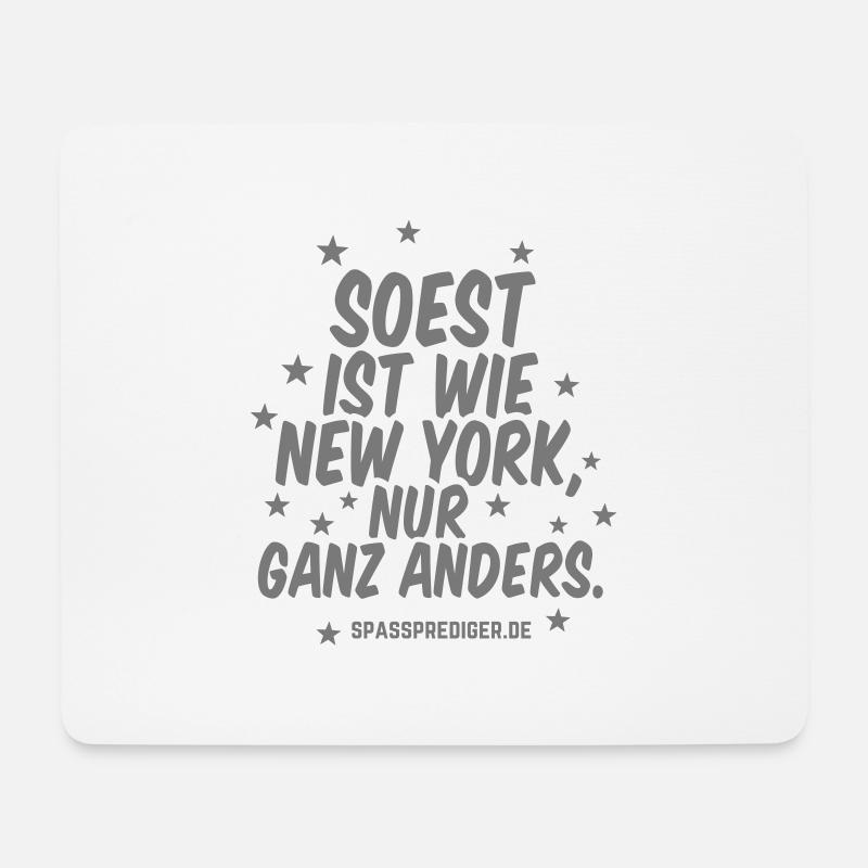 Soest ist wie New York - Mousepad (Querformat) - Weiß