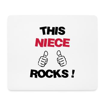 Nichte / Neffe / Onkel / Tante - Mousepad (Querformat) - Weiß - Vorne