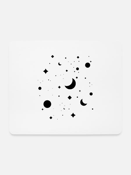 Sternenhimmel - Mousepad (Querformat) - Weiß