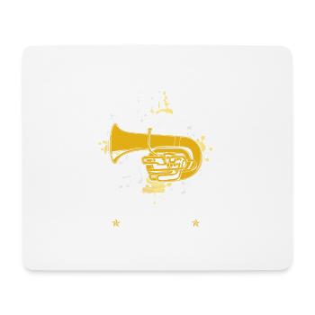 Blasmusik Musiker Musik Geschenk · Baritone - Mousepad (Querformat) - Weiß - Vorne
