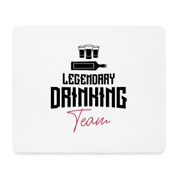 drinking team legendary shots - Mouse Pad (horizontal) - white - Front