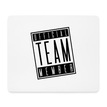 team member official - Mousepad (Querformat) - Weiß - Vorne
