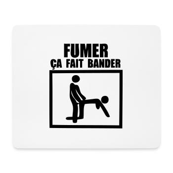 fumer ca fait bander humour sexe - Tapis de souris (format paysage) - blanc - Devant