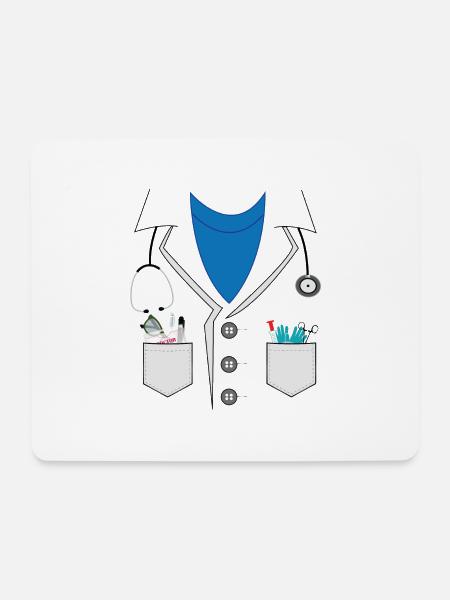 Doktor - Mousepad (Querformat) - Weiß