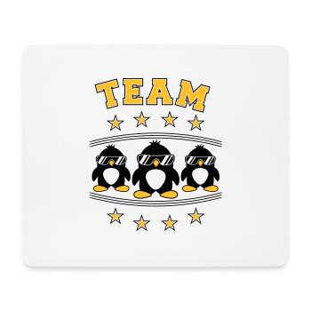 Pinguine Team Freunde - Mousepad (Querformat) - Weiß - Vorne