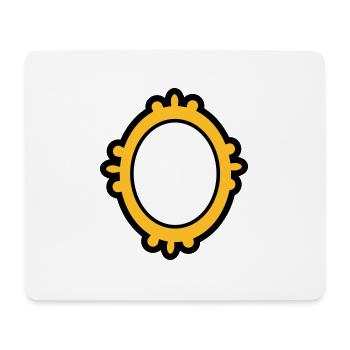 Spiegel - Mousepad (Querformat) - Weiß - Vorne