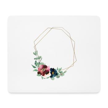 Geometry flowers customizable - Mouse Pad (horizontal) - white - Front