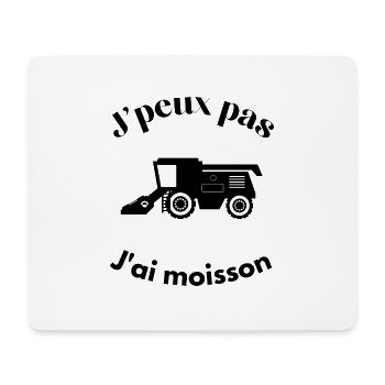 J'peux pas j'ai moisson - Tapis de souris (format paysage) - blanc - Devant
