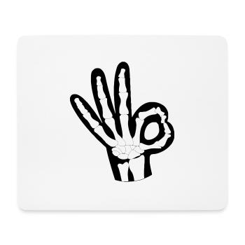 OK Knochen - Mousepad (Querformat) - Weiß - Vorne
