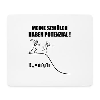 Physiklehrer Nerd lustiges Wisschenschaft Geschenk - Mousepad (Querformat) - Weiß - Vorne