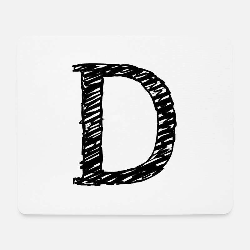 D - Mousepad (Querformat) - Weiß
