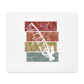 Windsurfer Surfen Retro Windsurfen Windsurfing - Mousepad (Querformat) - Weiß - Vorne