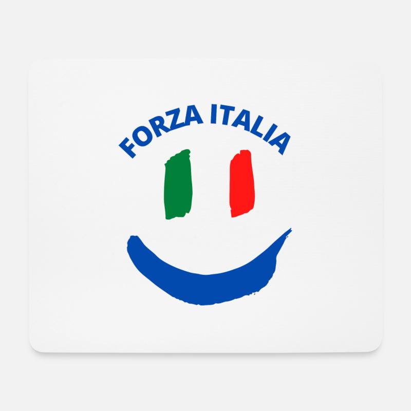 FORZA ITALIA - Mousepad (Querformat) - Weiß