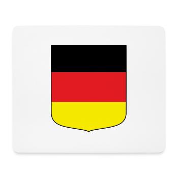 Allemagne (frontière noire) - Tapis de souris (format paysage) - blanc - Devant