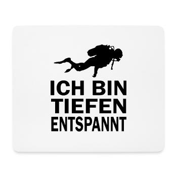 Diving Dive tauchen - Mousepad (Querformat) - Weiß - Vorne