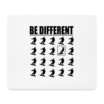 Snowboard Snowboarder - Mousepad (Querformat) - Weiß - Vorne