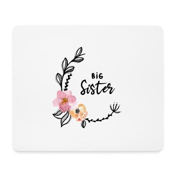 Flower Vine Big Sister - Mouse Pad (horizontal) - white - Front