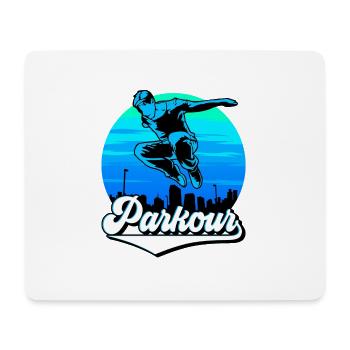 Parkour Freerunner Traceur Le Parcourshirt - Tapis de souris (format paysage) - blanc - Devant