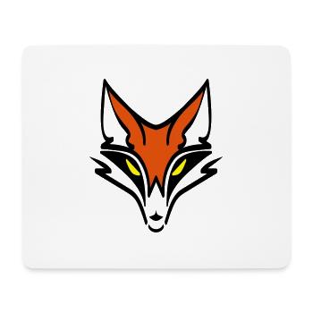 Fuchs logo fox - Mousepad (Querformat) - Weiß - Vorne